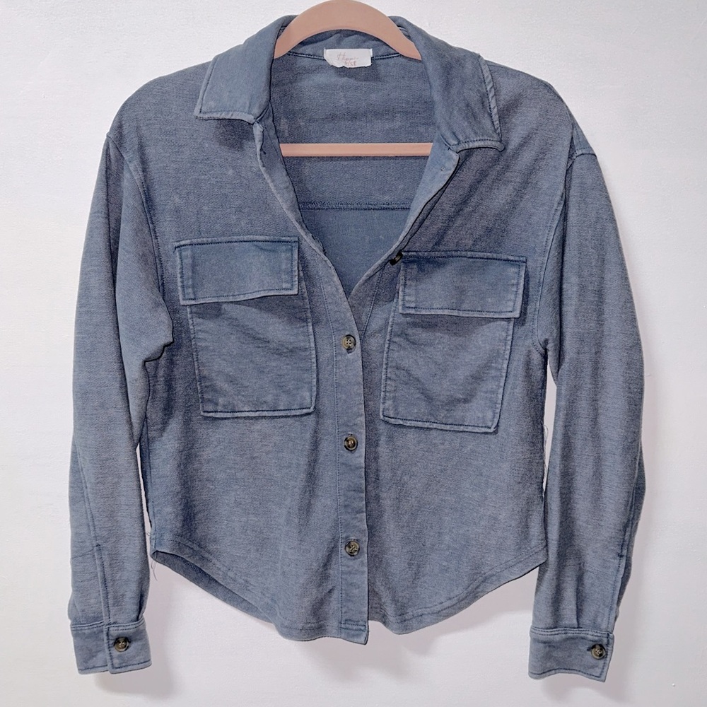Hippie Rose Long Sleeve Cotton Shirt (Shacket/Top)